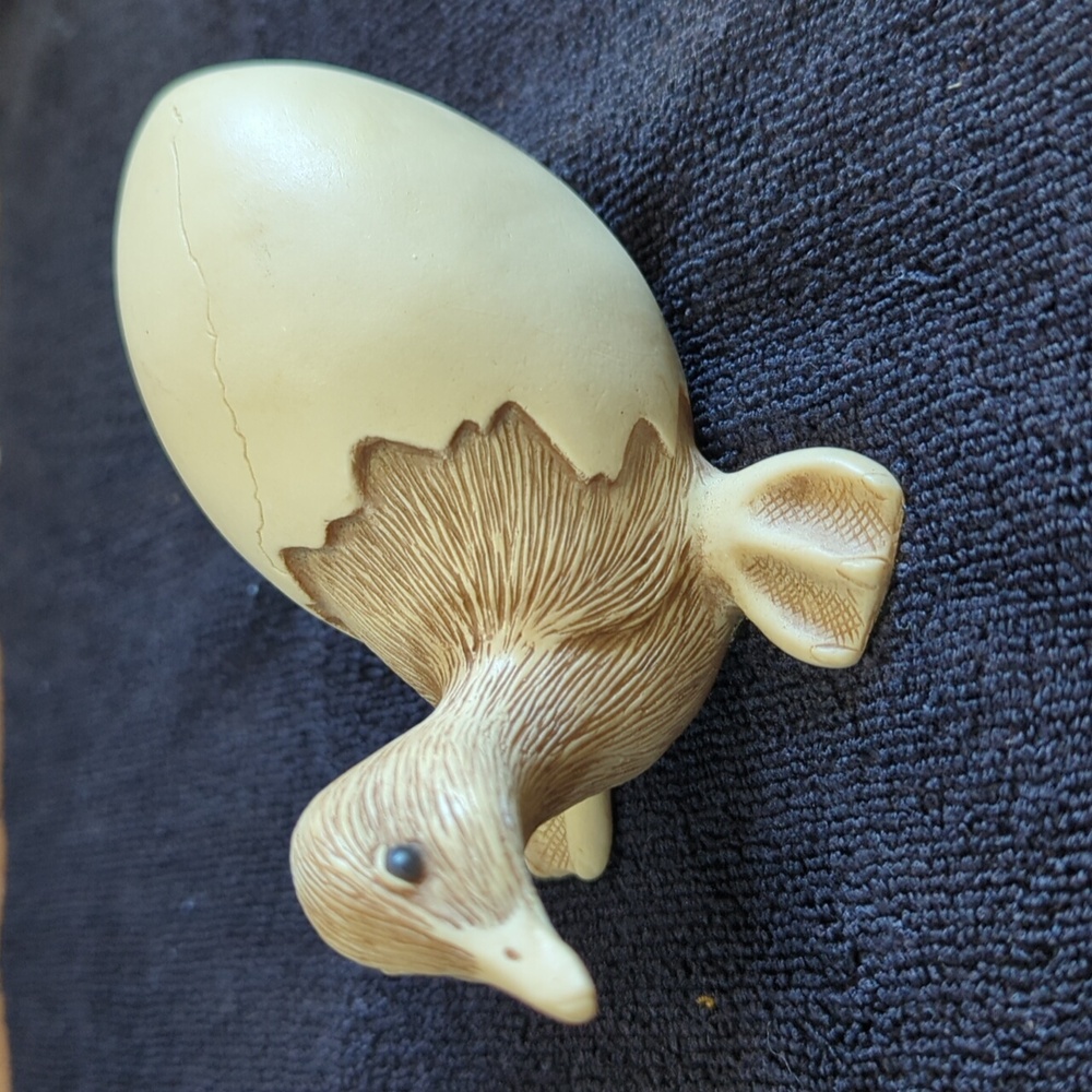 Vintage Resin Hatchling Duck